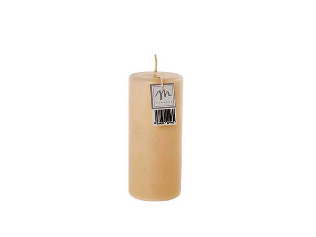 Candela pillar opaca avorio 8x18cm21030