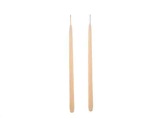 Candela stelo 35cm 2 pezzi avorio 92955