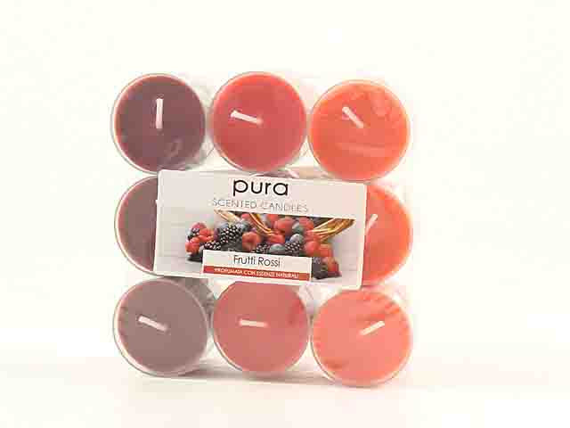 T-light 18 pezzi frutti rossi 01626