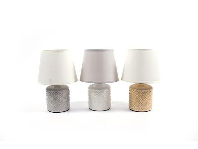Lampada ceramica+cappello 28.5x18 04900