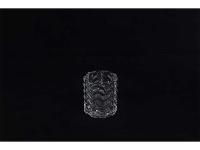 linea domizio portacandela vetro 8x9cm 29774