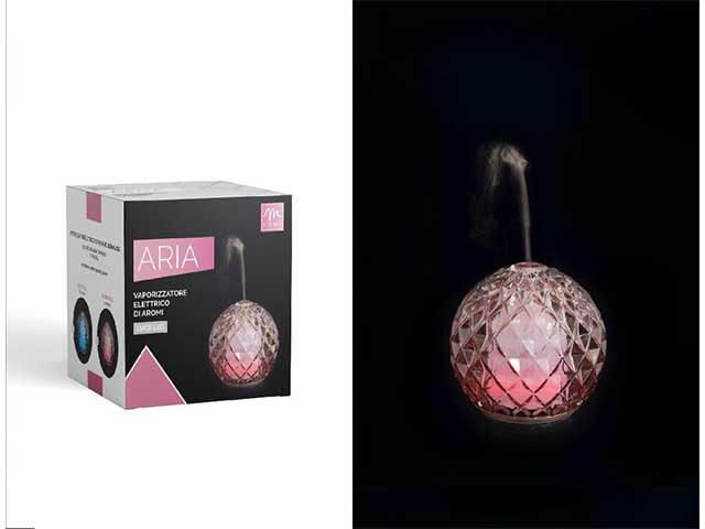 diffusore elettrico vetro con led rgb 33832