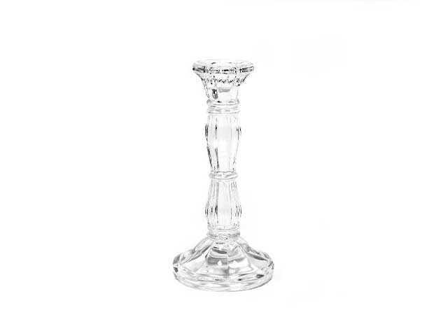 linea boeheme portacandela in cristallo con base h.20 36253