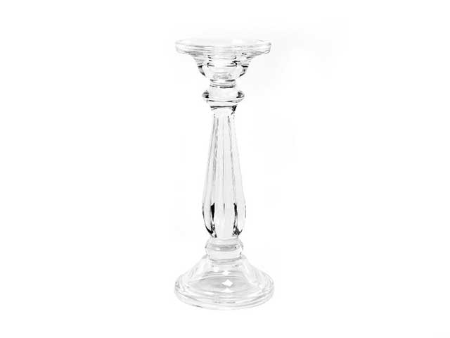 Linea boheme portacandela in cristallo d.10xh.25cm 36284