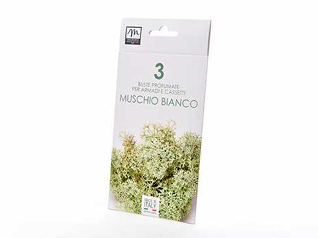 Linea bouquet busta profumatore 3 pezzi m.bianco 19819