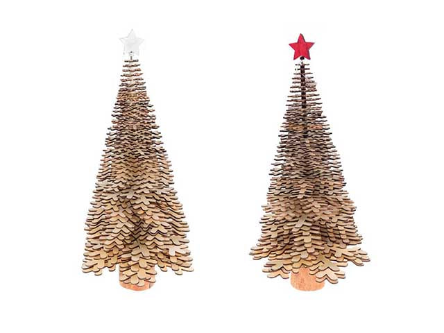 albero in legno fiocco 53x25cm 82261