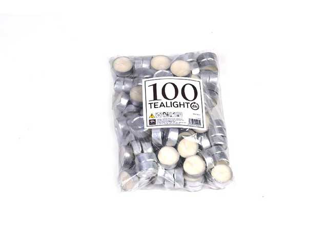 T-light bianchi 100pz 99054