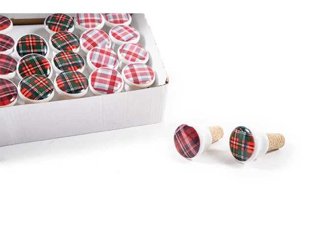 tappo per bottiglia tartan d.4cm 37565