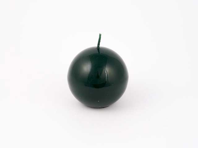 Candela sfera d8cm verde 73372