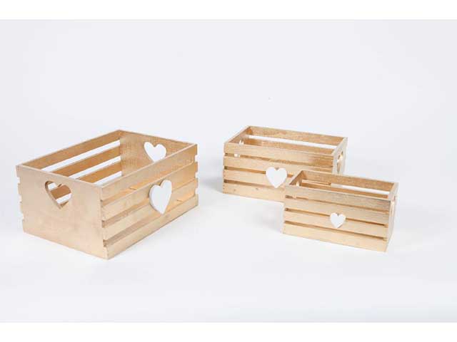 Cassette legno oro 3 pezzi 87300