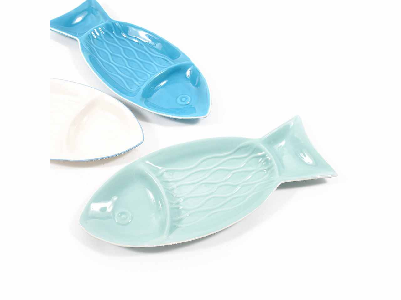 Antipastiera pesce cer.46,5xh3,5cm01969