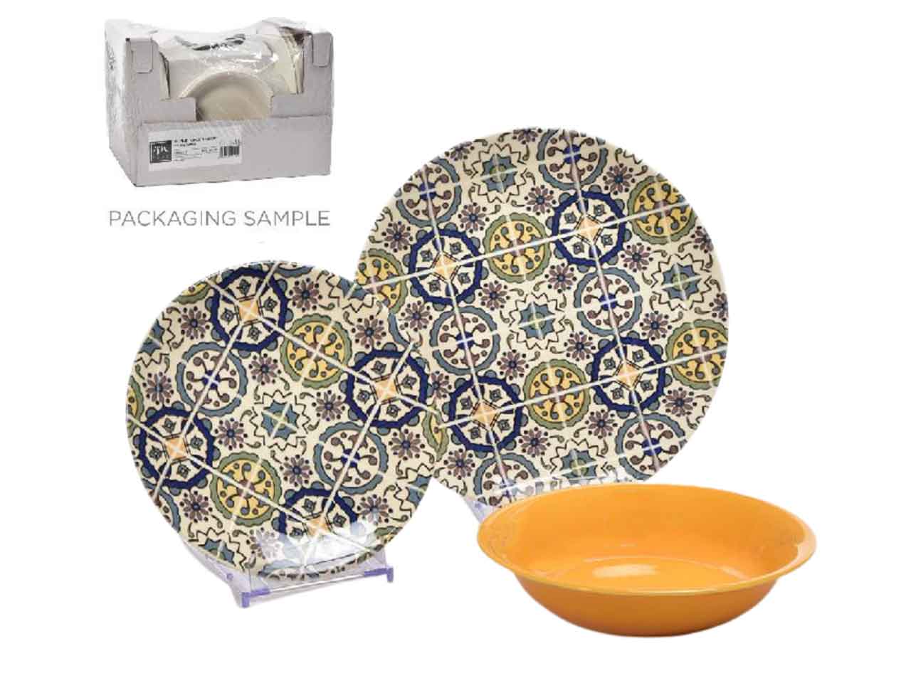 l.living servizio piatti 18pz medit.070