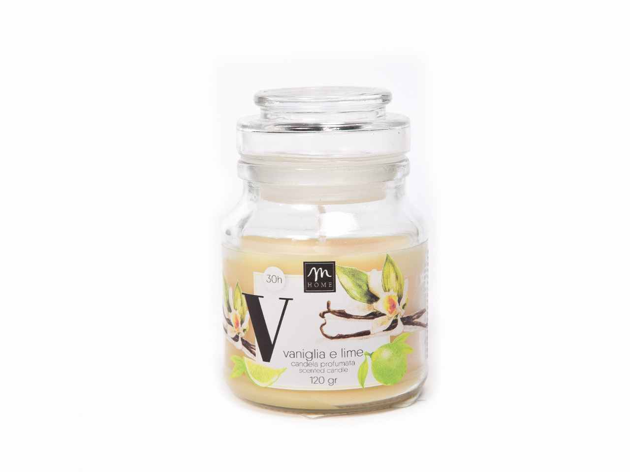 candela in barattolo vaniglia 130gr 08418