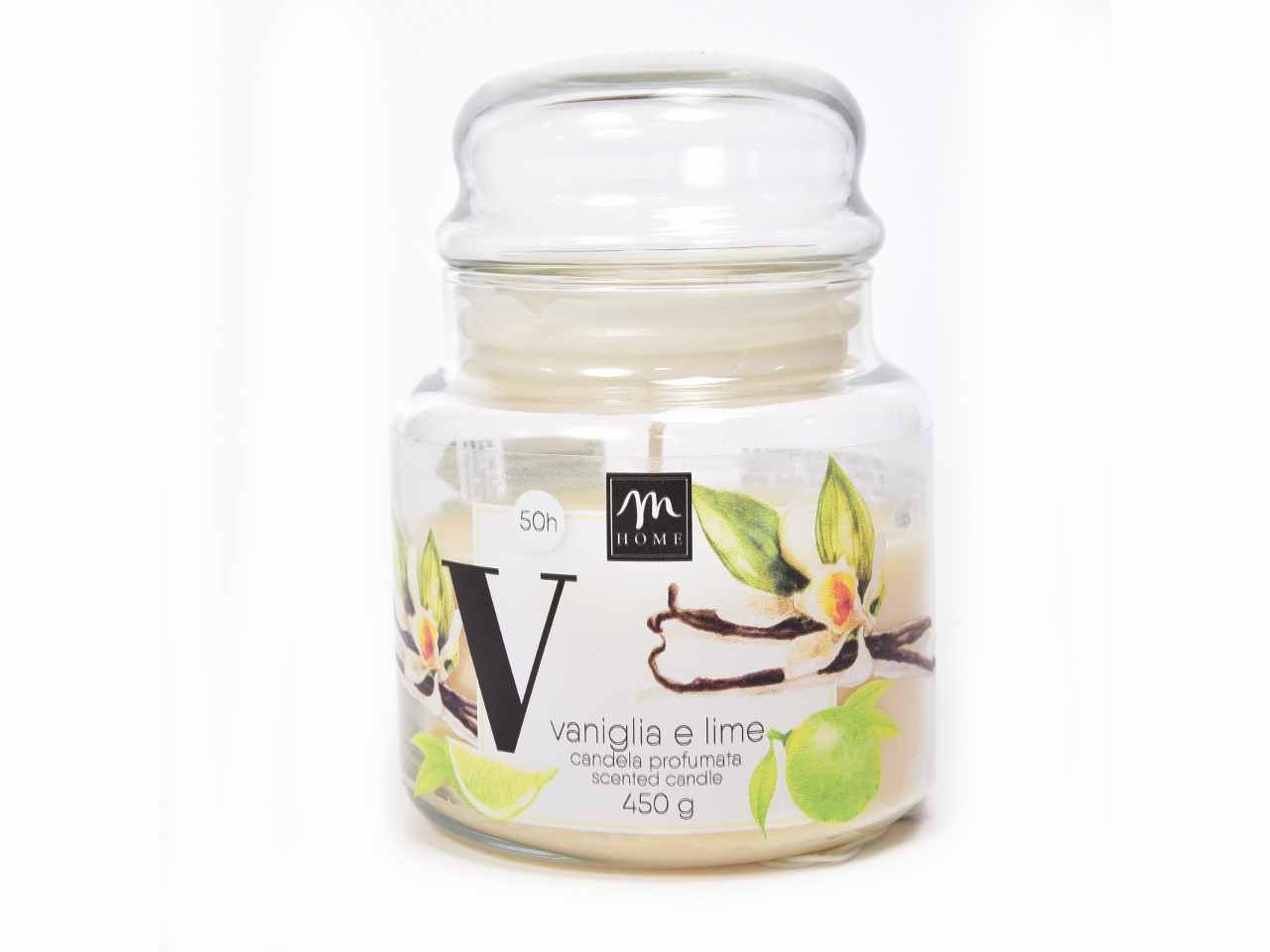 candela in barattolo vaniglia 450gr 08531