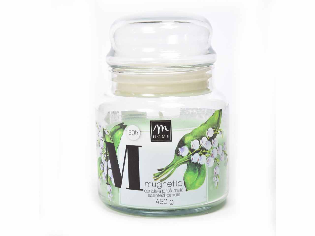 candela in barattolo mughetto 450gr 08593