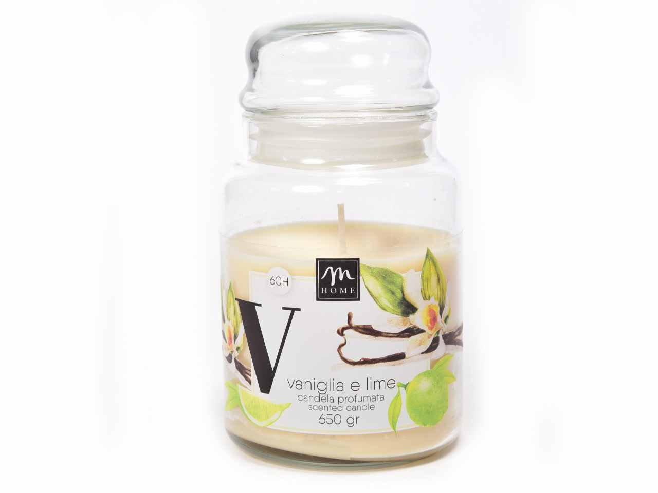 candela in barattolo vaniglia 650gr 08654