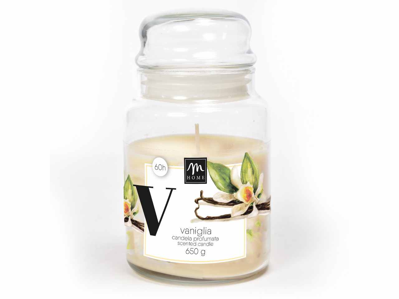 candela in barattolo vaniglia 650gr 08739