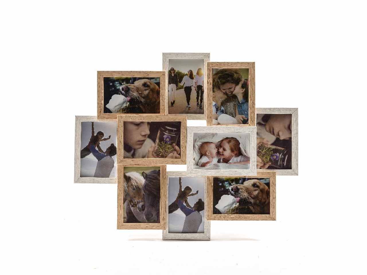 Porta foto multiplo 10foto 57x47,5x4,5cm 16406