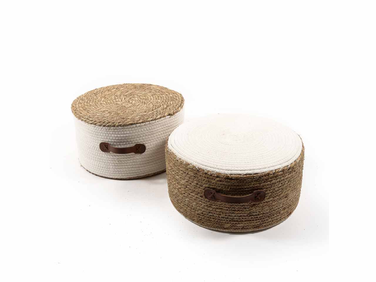 pouf c/manico d.40xh.20cm 17250