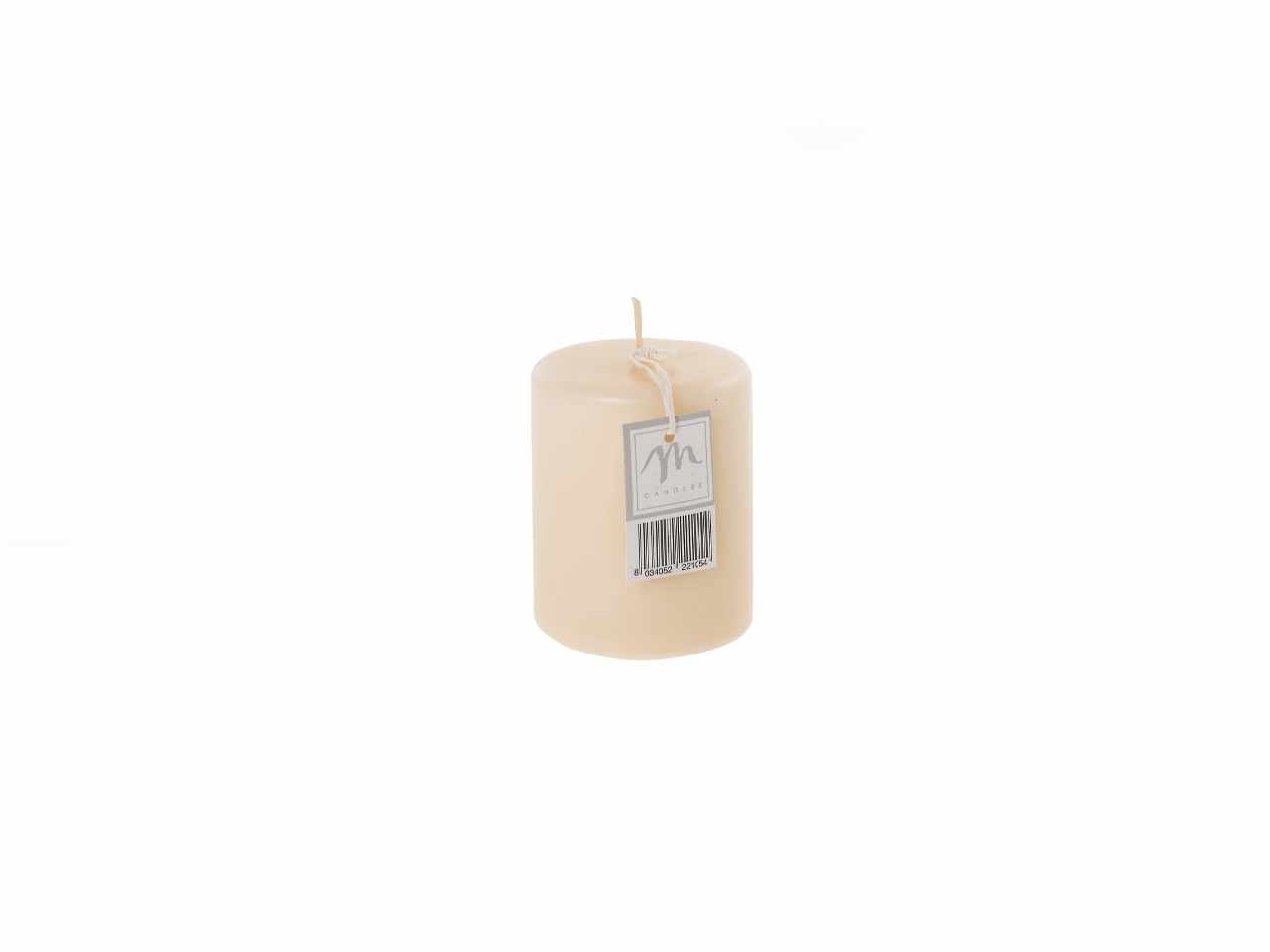 Candela pillar opaca avorio h.10xd.8cm