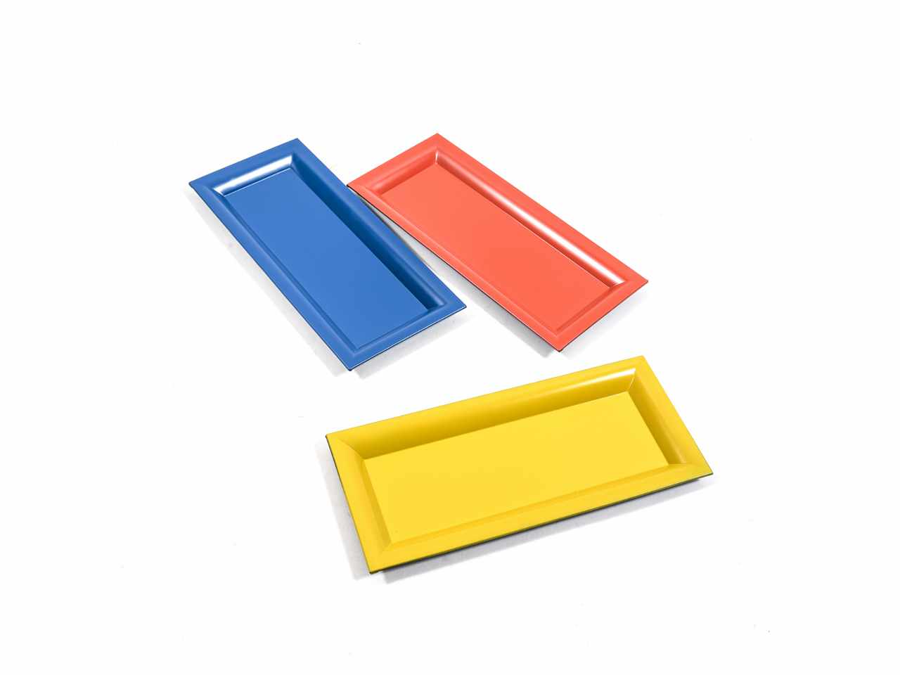 vassoio in plastica 28x12.5x1.5cm colori assortiti