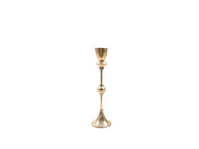 P.candela met.bianco oro h.37xd.9.5cm66