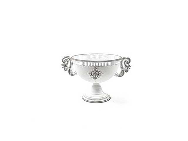 Coppa met.c/manici h.22x25x35cmbianca 6