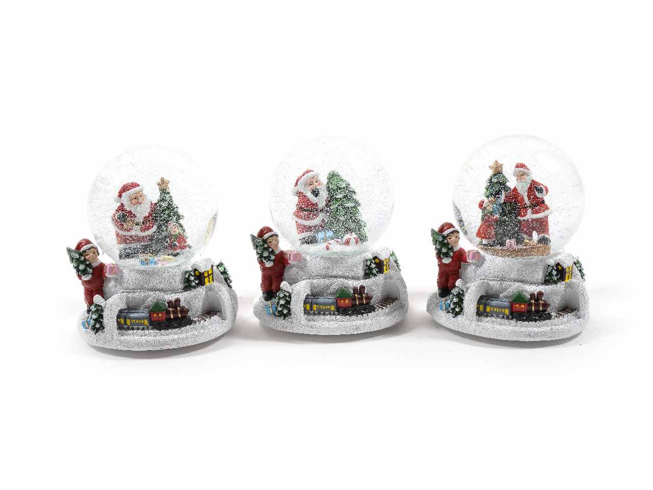 Carillon palla di neve 12x12,5xh.14cm assortito in scatola regalo