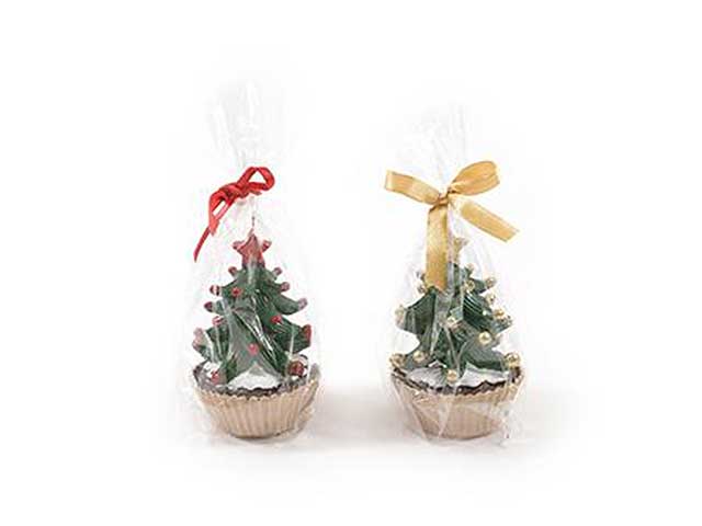 Candela albero c/palline d7xh11cm68900