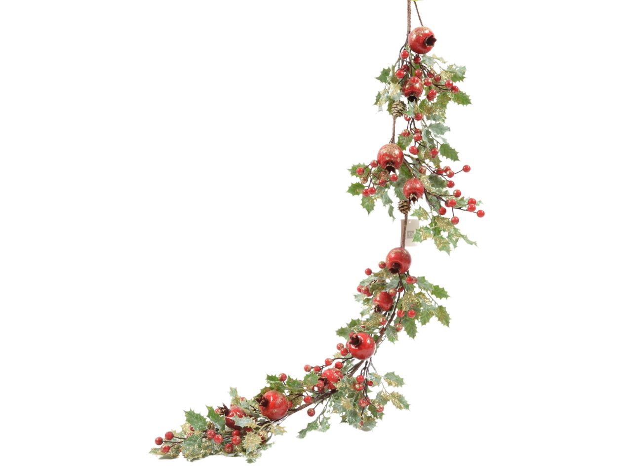 Ghirlanda melograno dorato 120 cm