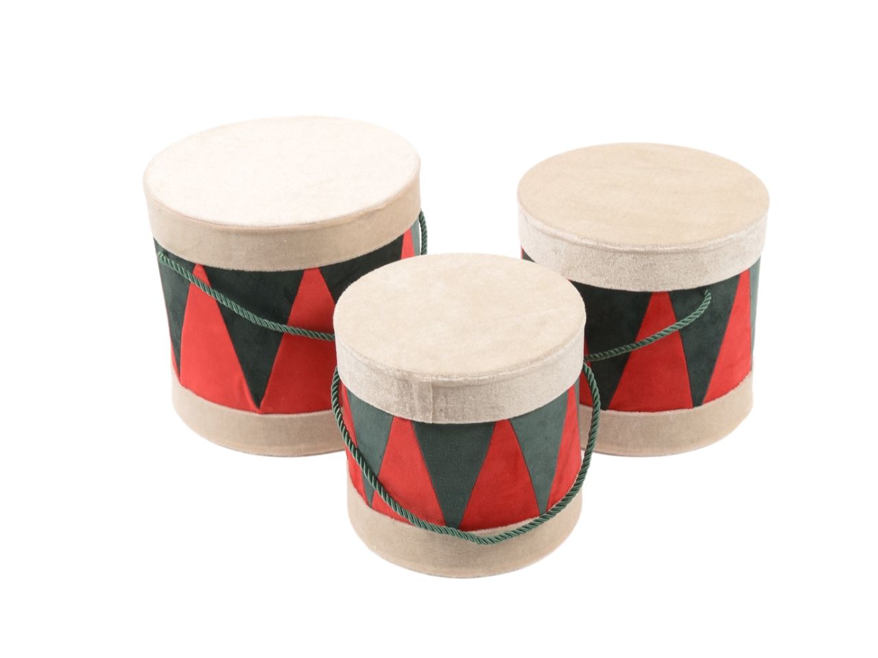 Scatole "drum" 3 pezzi