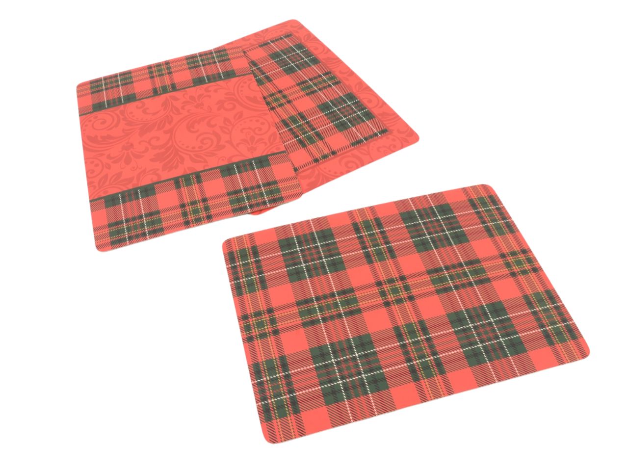 Tovaglietta "tartan" in plastica 30x40 cm assortita