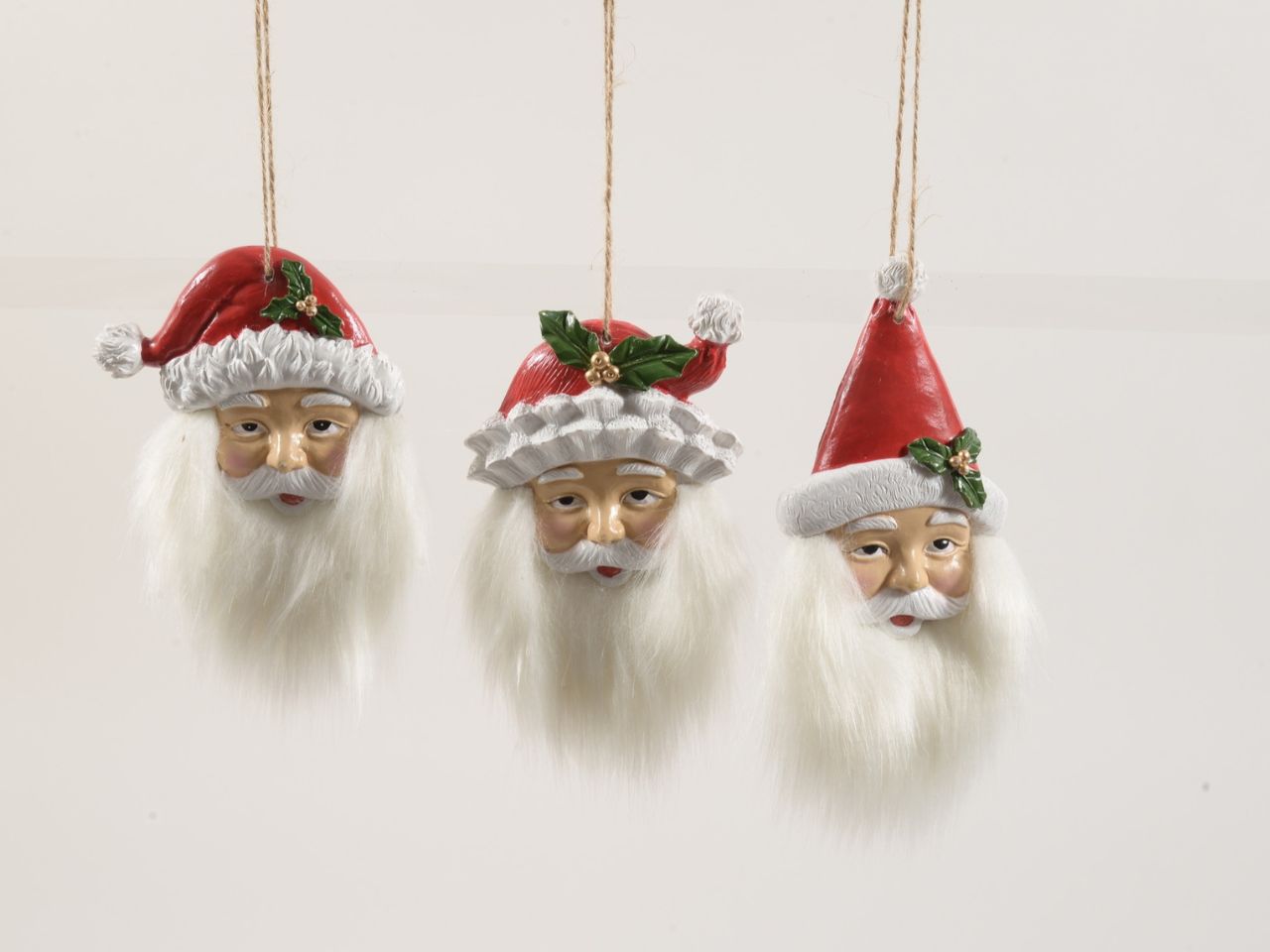 Pendente babbo natale in resina 16x10x2.5cm assortito