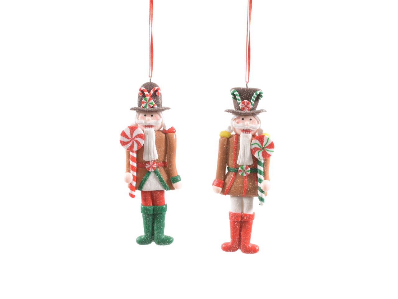 Pendente soldatino in argilla morbida 5.5x1xh.15 cm decori assortiti