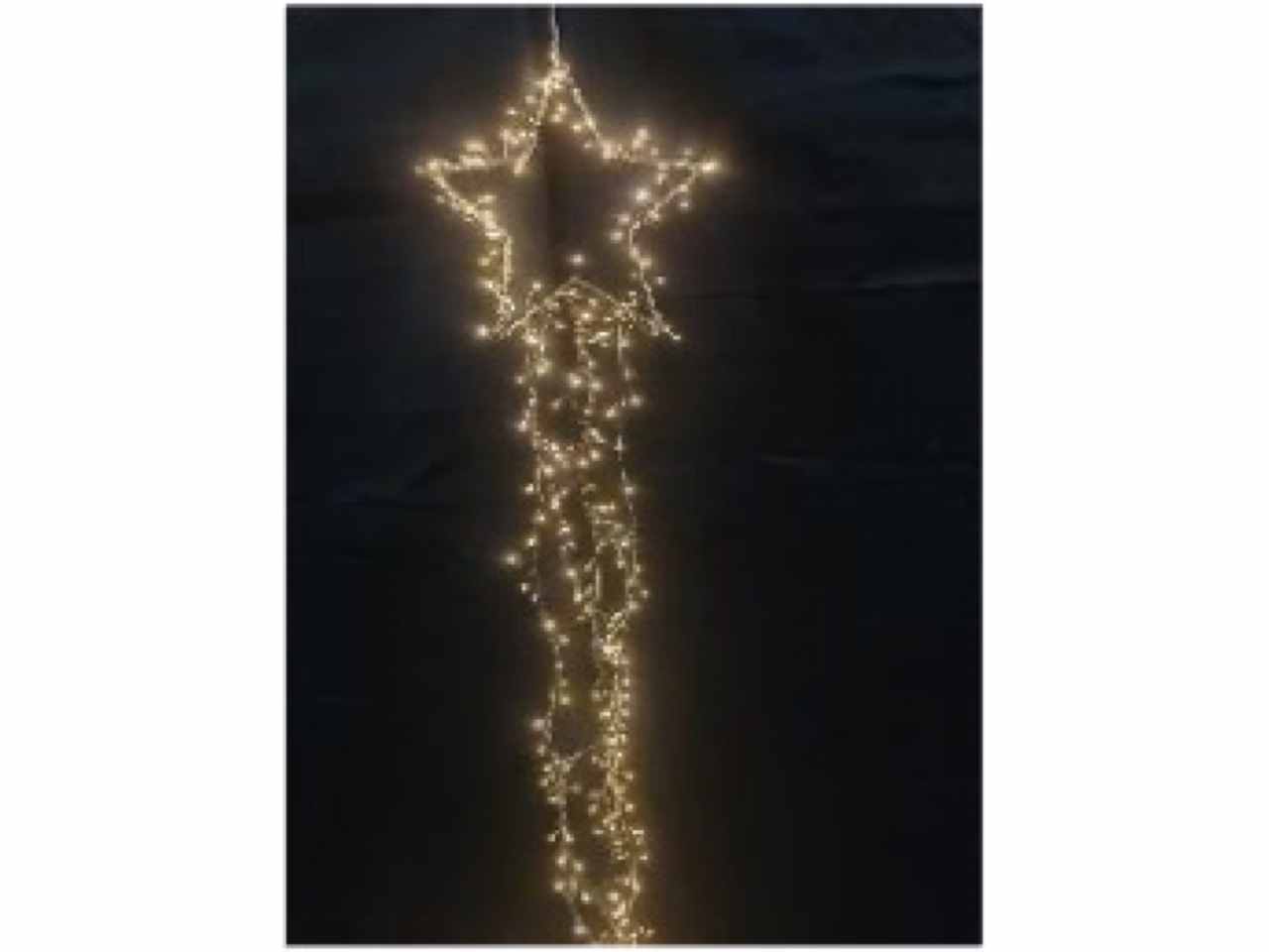 Stella da appendere con 440 luci led pendenti 57x160cm
