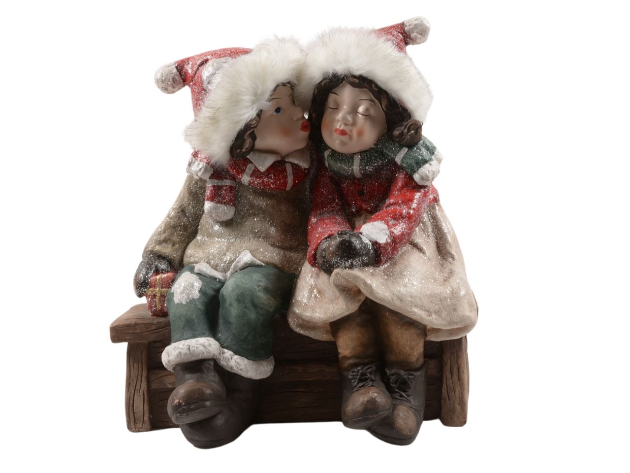Bimbo e bimba "carol" affettuosi 57x35xh.60cm