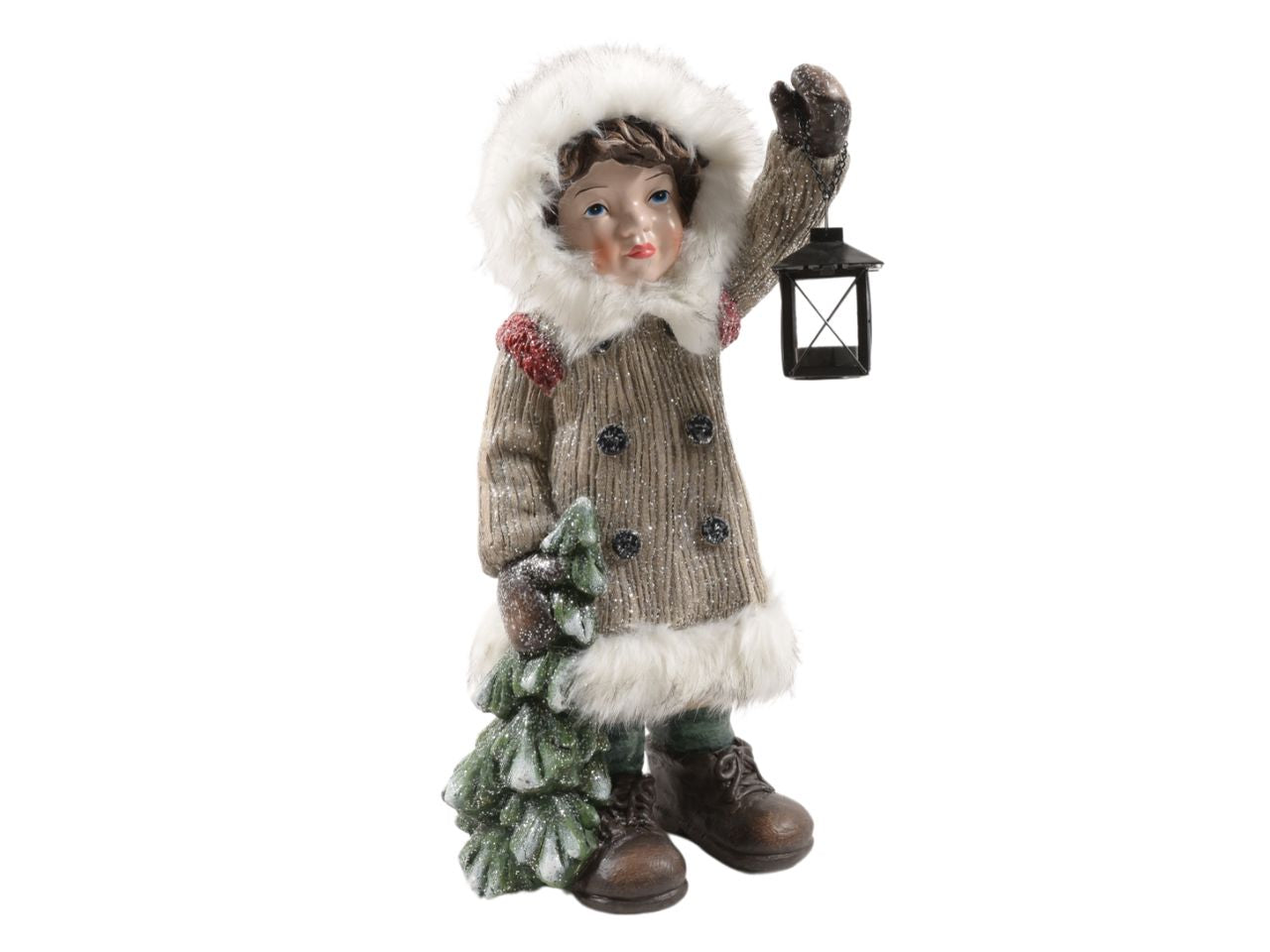 Bimba "carol" con lanterna 30x21xh.57cm