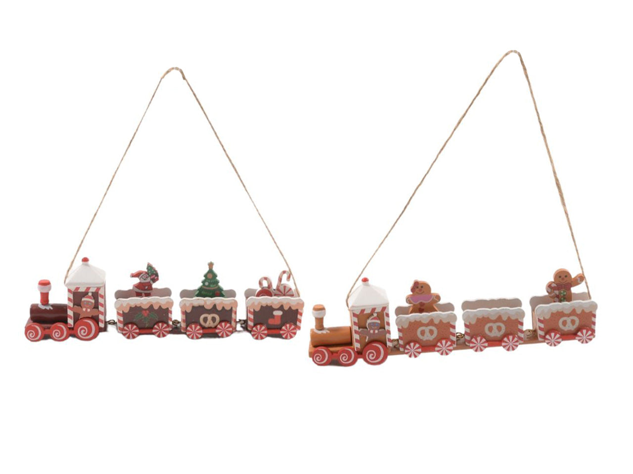 Trenino da appendere in legno misura 20x5x2,5cm assortito