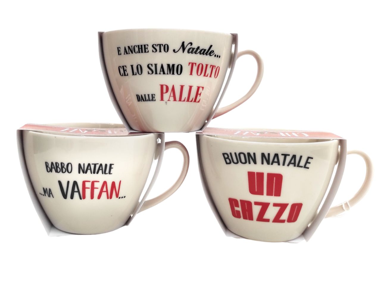 tazzone in porcellana "che tazza vuoi" 400ml 14,3x11,2xh.8,5cm assortito