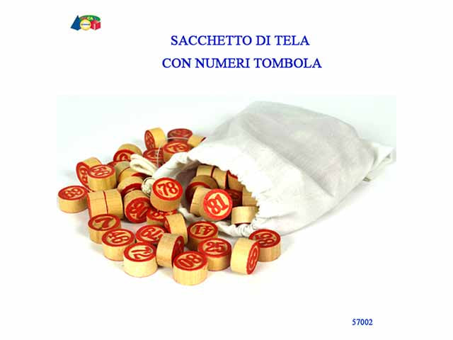 Sacchetto c/numeri tombola 57002