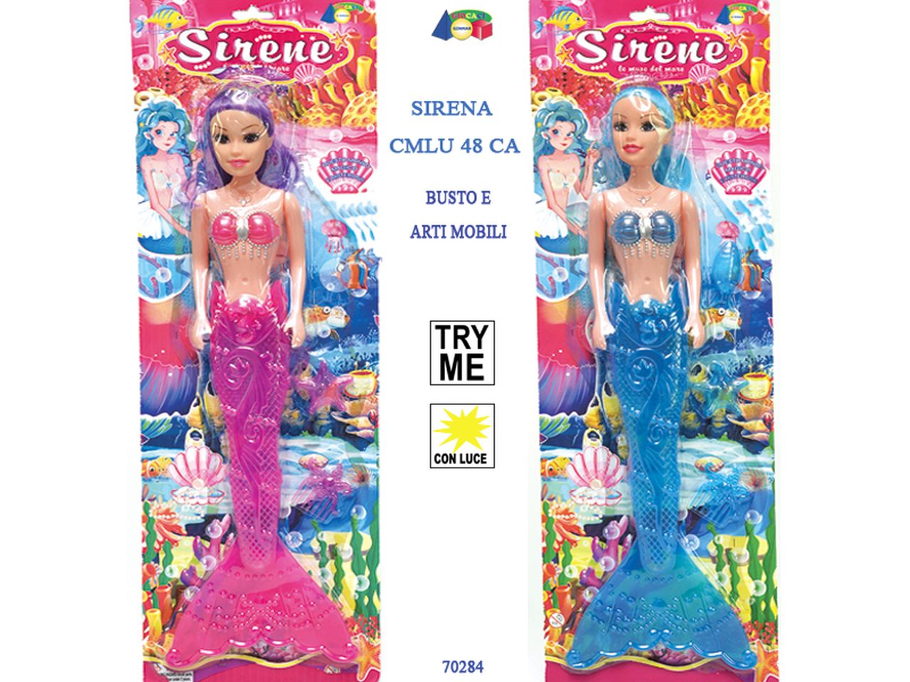 Set sirena grande con luce modelli assortiti