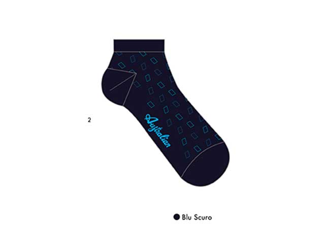 Calza uomo moda tg.39-46 blu z3702