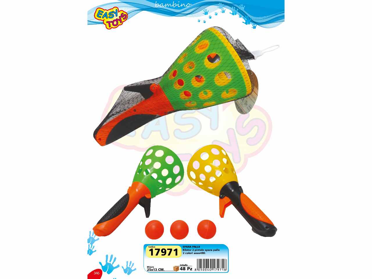 gioco palla cesto 2 col. ass. 17971