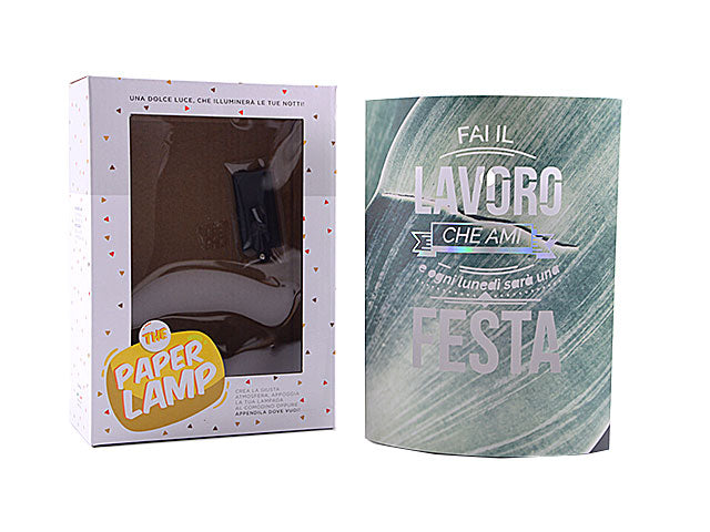 Lampada carta fai il lavoro che ami pl-01