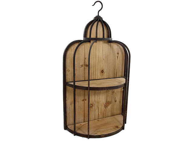Mensola 40x20x82cm legno/metallo 127363