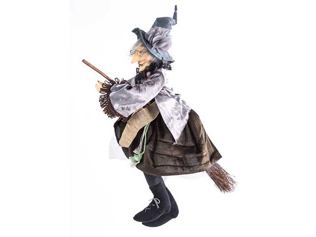 befana grigia 70cm d'app poli. 128568