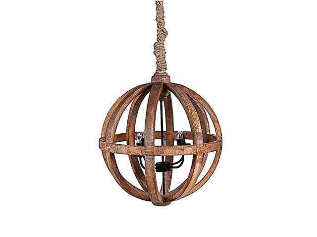 lampadario 55cm legno800772