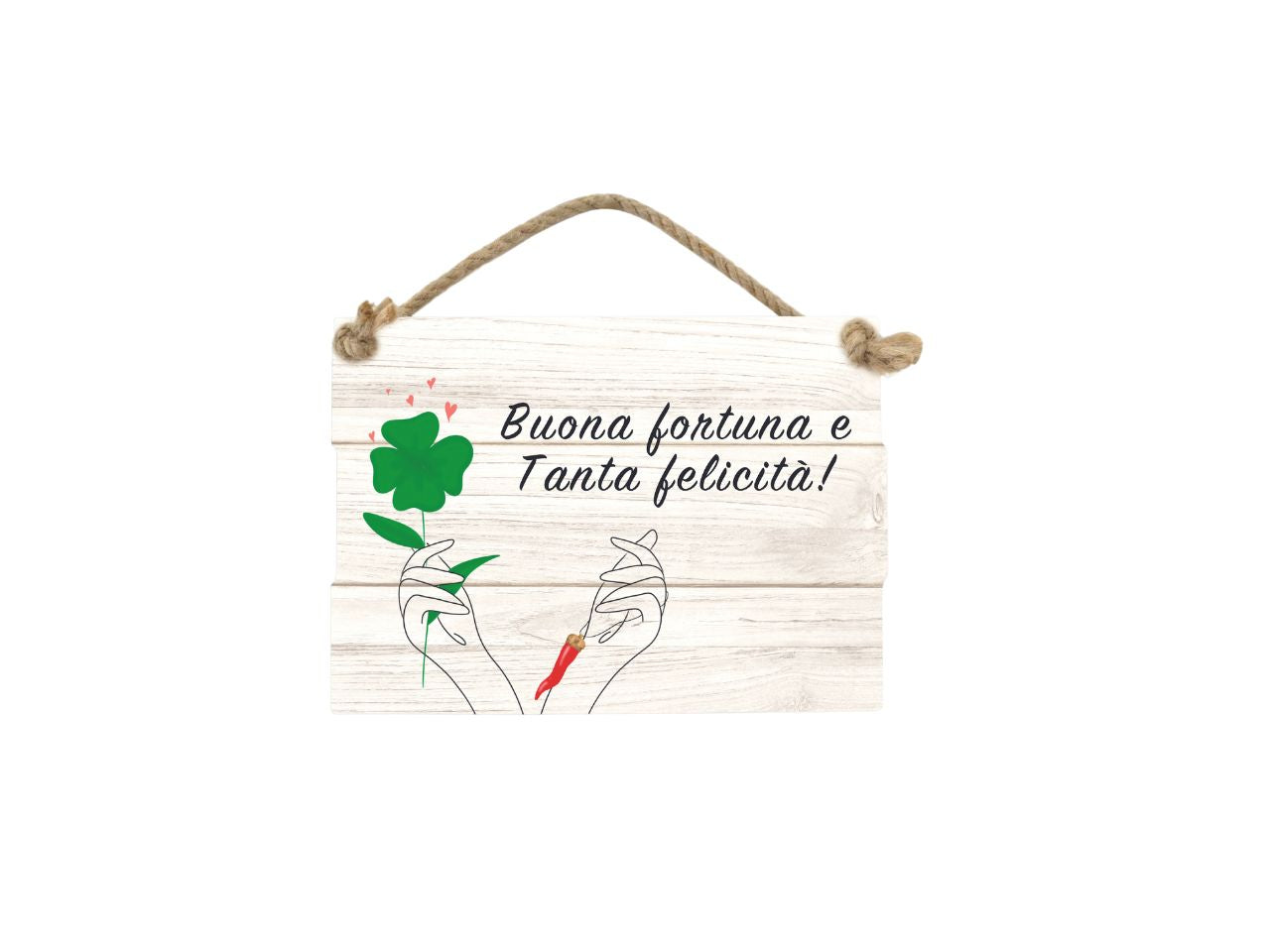 Targhetta buona fortuna e tanta felicita