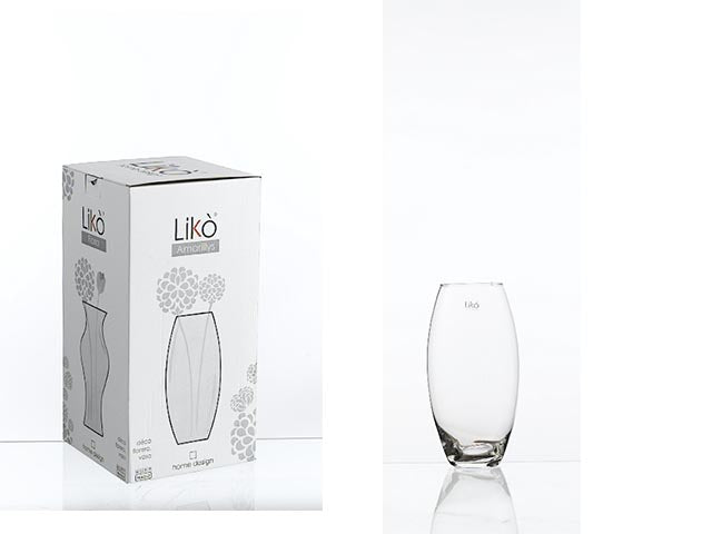 L.vetro vaso amarillys 26x13cm lk02/26