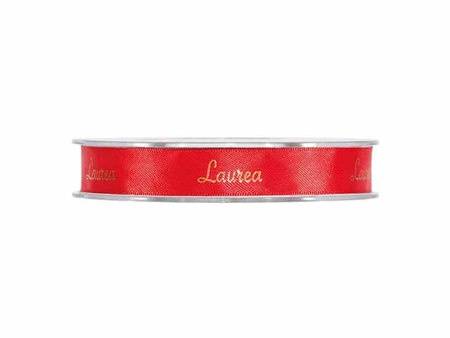 Nastro laurea 15mmx25mt rosso/oro 3574